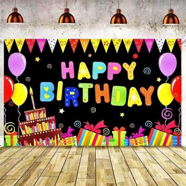 Kitchen - Large Happy Birthday Backdrop Banner Decoration, Glass Storage Containers with Lids - MSRP $4,014