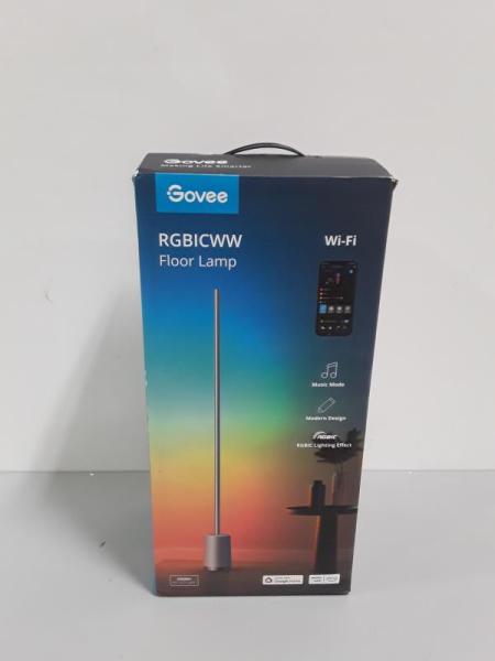 Govee 1000 Lumen Smart RGBIC LED Corner Floor Lamp - Est Retail $109