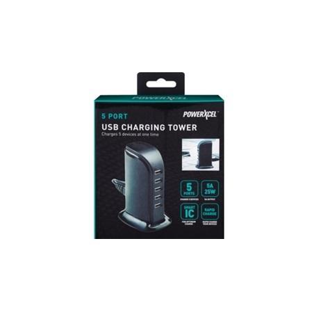 Wireless Accessories - PowerXcel ITEK 5 Port USB Charging Tower, Itek 3 in 1 Wirless Charging Stand - MSRP $3,130