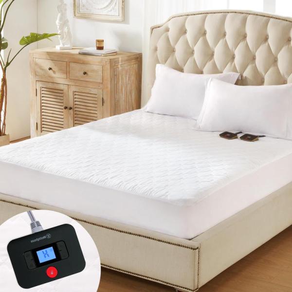 Home - Westinghouse Heated Mattress Pad King, Reading Pillow for Sitting in Bed - MSRP $23,235