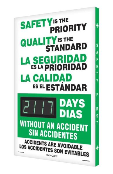 Accuform Digi-Day Safety Scoreboard, Lincoln Weld-Pak Welder, Bon Vital Massage Lotion - MSRP $7,700
