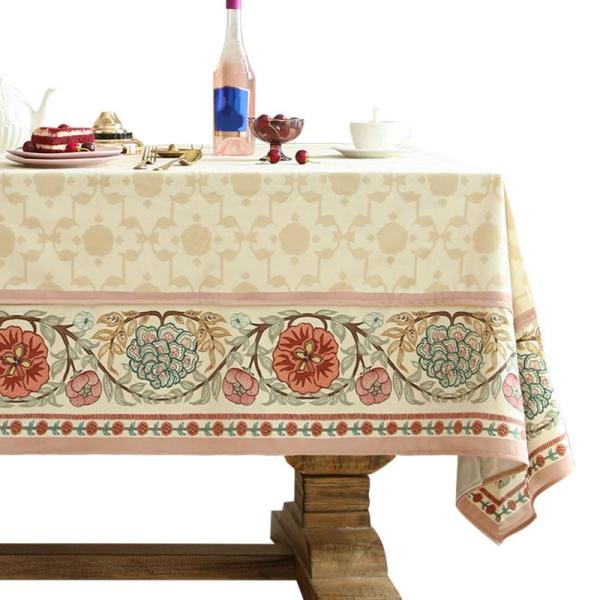 Home - patdrea 55" x 79" Designer French Tablecloth, AlbRui Decorative Cremation Urns for Human Ashes - MSRP $16,240