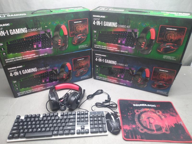 Computers - SoundLogic XT Light-up Four-in-One Gaming Combo Kits - MSRP $190