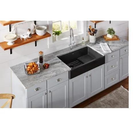 Elkay ELXFDB3620BGCA0 Single Basin Quartz Composite Kitchen Sink - MSRP $1,226