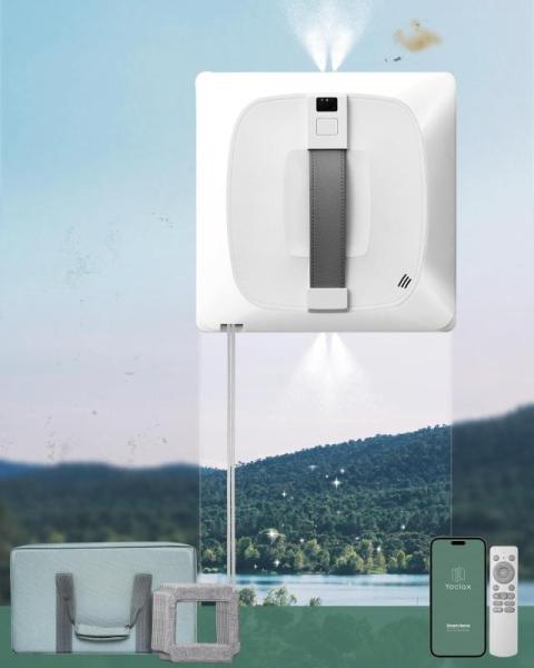 Home - Yoolax Window Cleaning Robot 2.0, ZUBISU King Size Boho Fluffy Reversible Velvet Comforter Set - MSRP $26,221