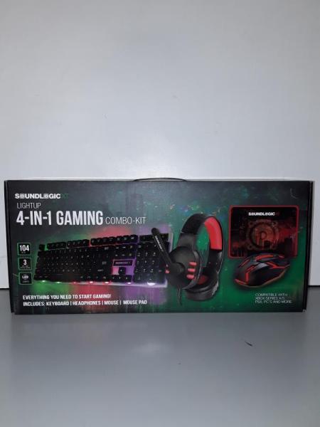 New - SoundLogicXT LIGHTUP 4-IN-1 Gaming Combo Kit - MSRP $59