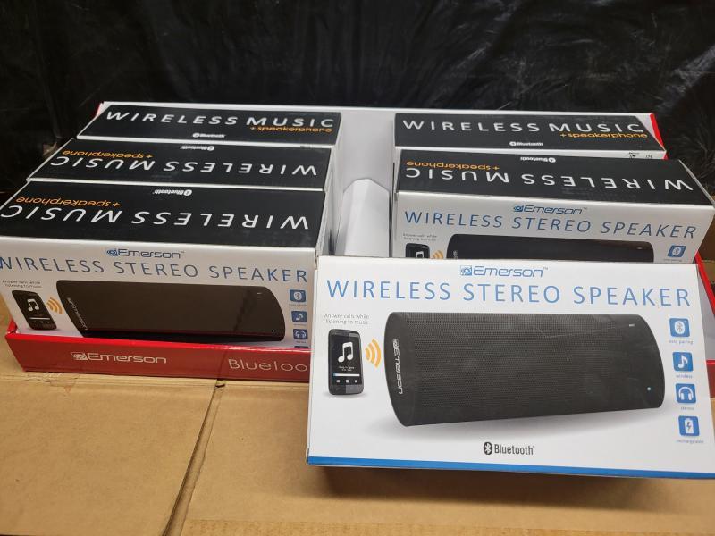 EMERSON WIRELESS STEREO SPEAKER/BLUETOOTH