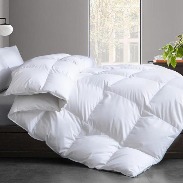 Home - Cosybay Feather Comforters, Acrylic Paint Set, Book Storage Stand, Deconovo Blackout Curtains - MSRP $2,632