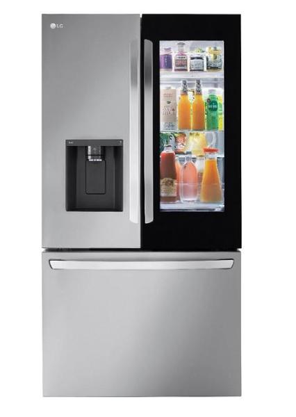 Appliances - InstaView LRFOC2606S 25.5-cu ft Counter-depth French Door Refrigerator with Dual Ice Maker - MSRP $3,499