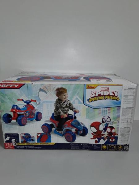 Huffy Spidey and His Amazing Friends Quad Electric Ride-On Car - Est Retail $63
