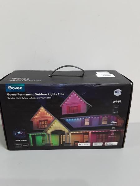 Govee 100ft RGBICW Black Permanent Outdoor Lights Elite - Est Retail $299