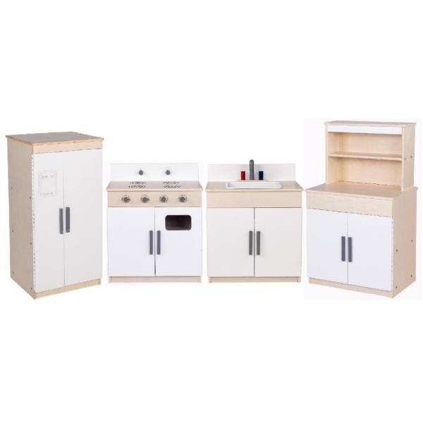 General Merchandise - Wooden 4-Piece Kitchen Set, Bulk PVC Rolls - MSRP $1,690