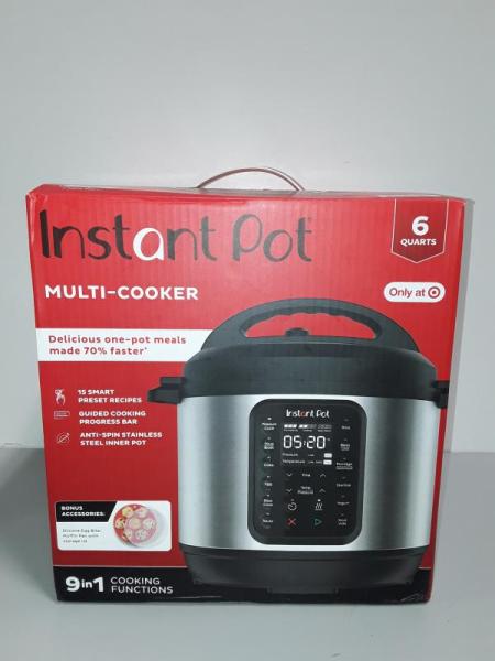 Instant Pot 6qt 9-in-1 Pressure Cooker Bundle - Est Retail $129