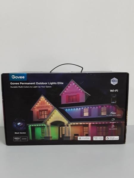 Govee 100ft RGBICW Black Permanent Outdoor Lights Elite - Est Retail $299