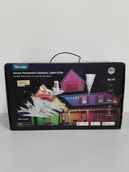 Govee 100ft RGBICW Black Permanent Outdoor Lights Elite - Est Retail $299