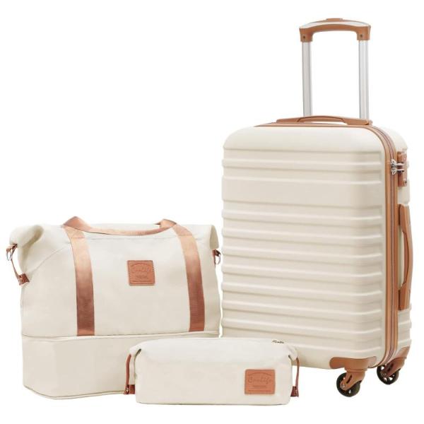 Luggage - Coolife Suitcase Set 3 Piece Carry On, Ecohub Hardside Expandable Carry On - MSRP $1,930