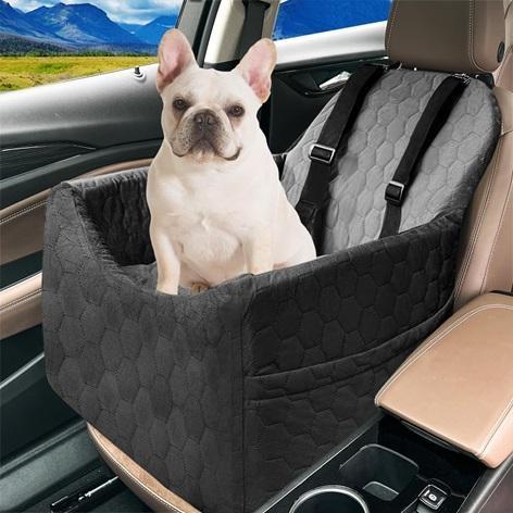 Dog Car Seat for Small/Medium Dogs, Washable, for Dogs Under 35 lbs (Black) - MSRP $49