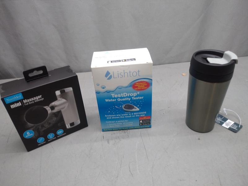 Health & Beauty - Nuvomed Handheld Mini Massager, Lishtot Test Drop+ Water Quality Tester - MSRP $1,831