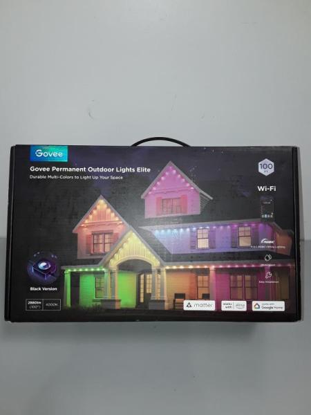 Govee 100ft RGBICW Black Permanent Outdoor Lights Elite - Est Retail $299
