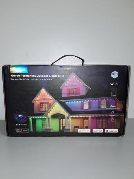 Govee 100ft RGBICW Black Permanent Outdoor Lights Elite - Est Retail $299