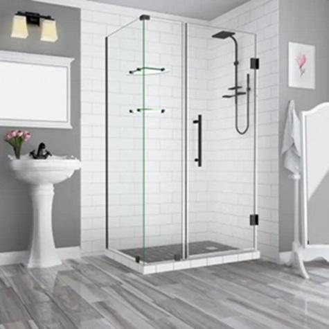 Aston SEN962EZ-MB-482632-10 Glass Shower Enclosure - MSRP $1,168