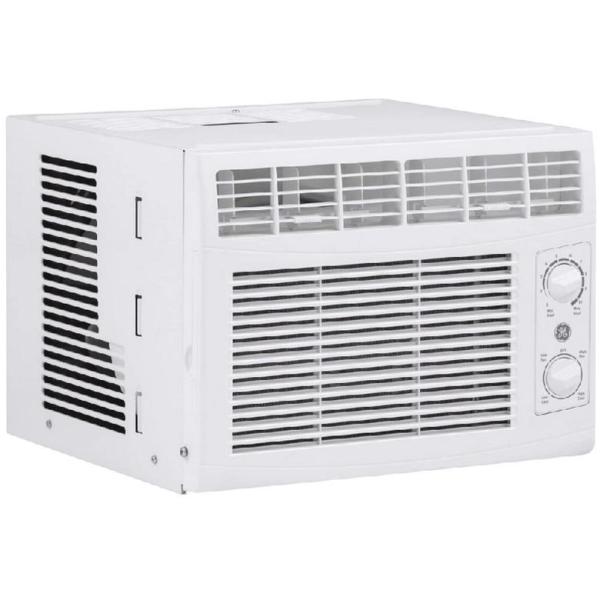 GE 5,000 BTU White Window Air Conditioner Unit with LED Controls for Small Rooms up to 150 sq ft. - MSRP $189