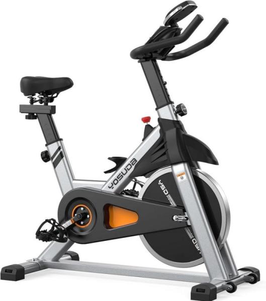 YOSUDA Magnetic Stationary Bike with Tablet Mount & Comfortable Seat Cushion (Missing Hardware) - MSRP $249