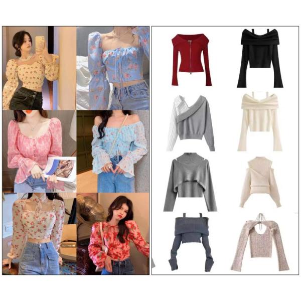 60Pcs - Mixed Clothing Apparel Lot for Women Juniors
