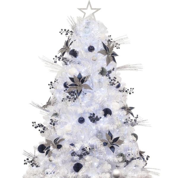 Home - KI Store 6ft Christmas Tree w/ Ornaments & Lights, CHATYOUNG 29" x 58" Blue White Forest Wall Art - MSRP $6,127