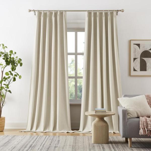 Home - DUALIFE 40"x132" 2 Panel Extra Long Pinch Pleat Blackout Curtains, LUFEIJIASHI Recliner Sofa Covers- MSRP $9,657
