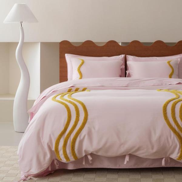 Home - Double Stitch 3pc King Cotton Tufted Duvet Cover Set, QIDJGEB 2pc Outdoor Solar Xmas Tree Lights - MSRP $16,833