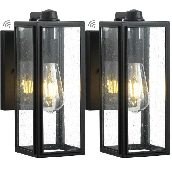 Home Improvement - GOALPLUS 12.5in Outdoor Coach Wall Light Dusk, Anze Magnetic Thermal Door Curtain - MSRP $1,949