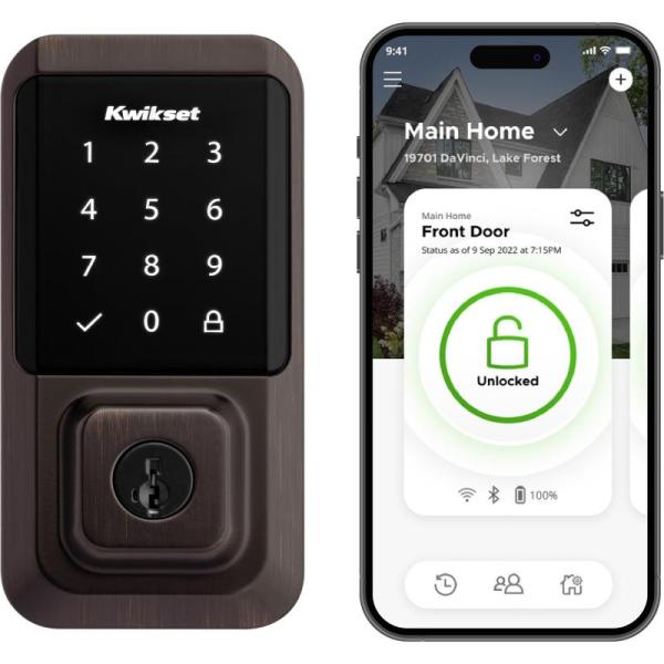 Home Improvement - Kwikset Halo Smart Lock, Kidde Smoke & CO Detector, Delta Faucet in Venetian Bronze - MSRP $6,463