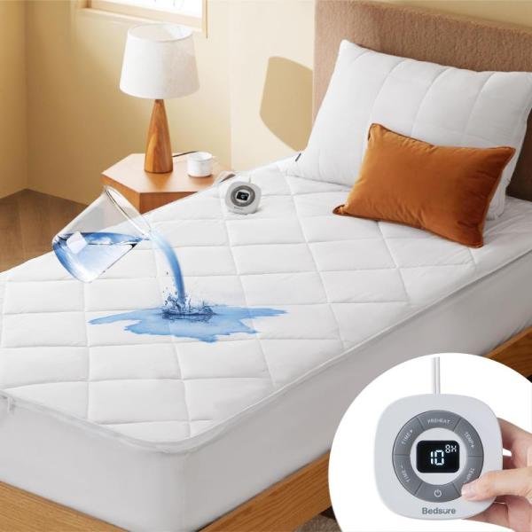 Drugstore - Bedsure Removable Heated Mattress Pad King, SmartGuard Anti Snore Device - MSRP $7,087
