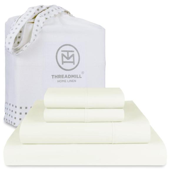 Home - Threadmill 4 Piece Queen Size Supima Cotton Sheets, SMOTURE 550W Cordless Stick Vacuum Cleaner - MSRP $9,092