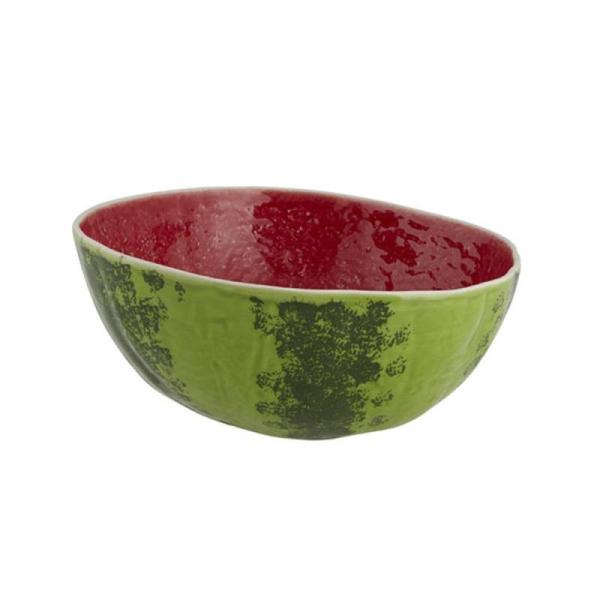 Kitchen - Bordallo Pinheiro 118oz Watermelon Salad Bowl, AURUM Wave Wood Plates, Noritake Crestwood Plater -MSRP $5,654