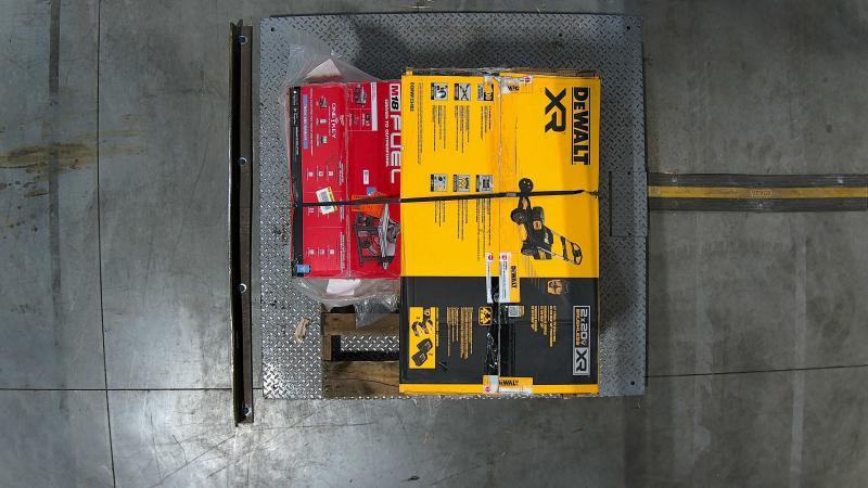 Tools & Hardware- DEWALT 2x20V MAX Cordless Self-Propelled Lawn Mowers & Milwaukee 8-1/4in Table Saw -Est Retail $1,997