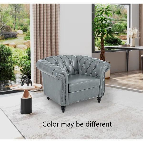 Furniture - Fairport Chesterfield Chair, Markque Parsons Chair, Charlyze End Table - MSRP $2,814