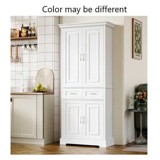 Furniture - Hettel Kitchen Pantry, Everly Quinn Barstool, Harlow Solid Wood Platform Bed - MSRP $2,582
