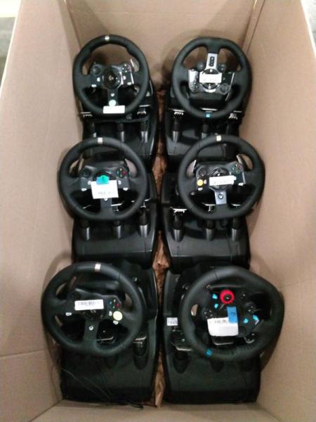 C Grade Video Games - Logitech G920,G923, G29 Gaming Steering Wheels - MSRP $1,849