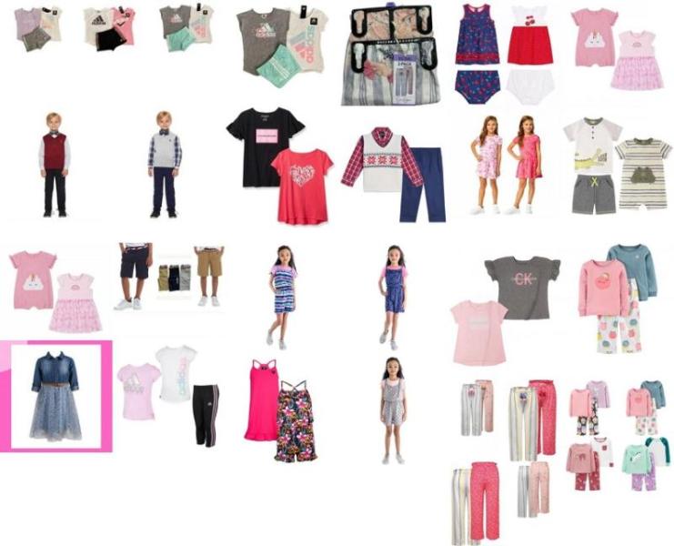 New Children Apparel - Famous Brands - 200 Pieces