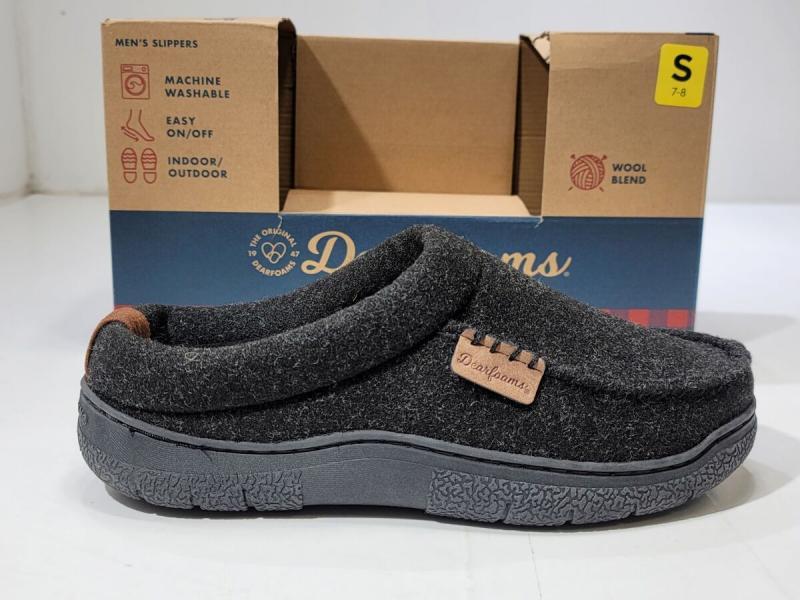 20 Pairs Dearfoams Men's Clog Style Wool Blend Memory Foam Slippers