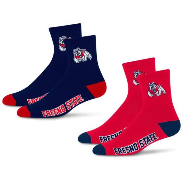 Sports - For Bare Feet NCAA Fresno State Bulldogs Quarter Sock, Rico Industries NFL Football Eagles Tag - MSRP $1,654