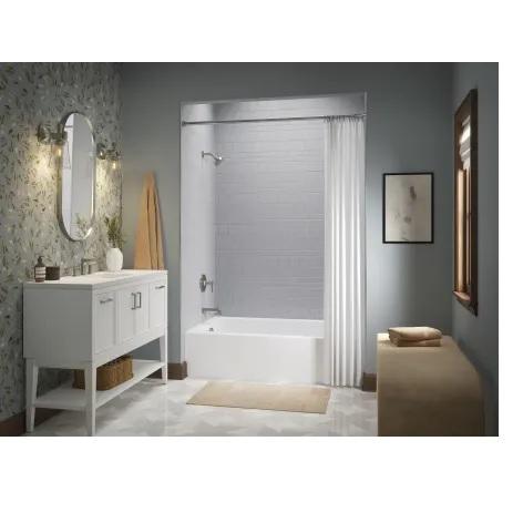 Kohler K-26108-LA-0 Entity 60" x 32" Three Wall Alcove Acrylic Soaking Tub with Left Drain - MSRP $727