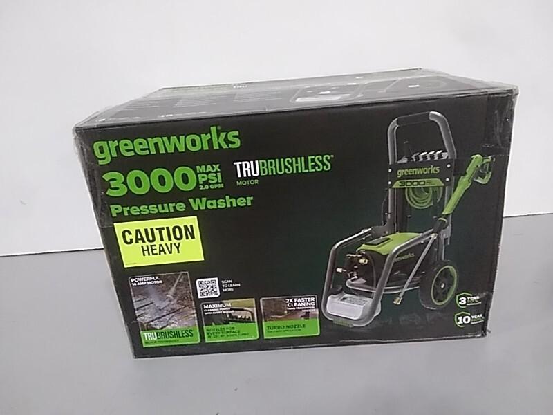Greenworks Pro Brushless 3000 PSI (CSA Certified) 2.0 GPM Max/1.1 GPM Electric Pressure Washer - MSRP $359