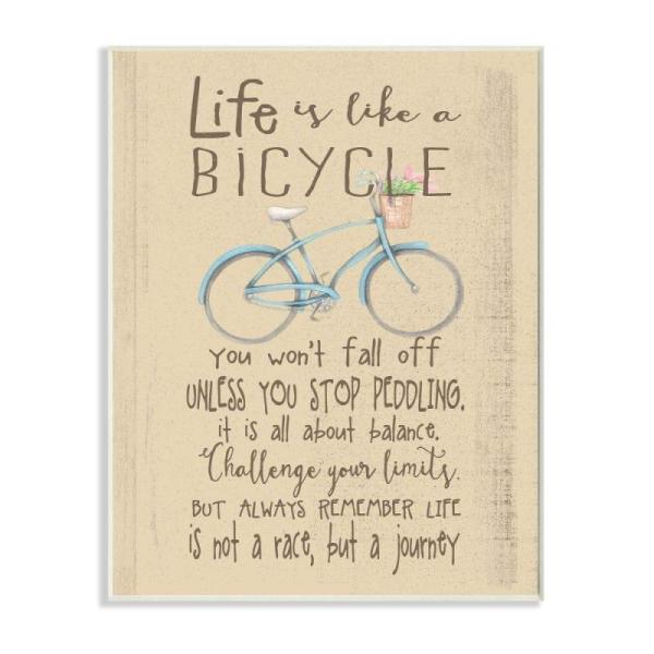 Home - Stupell Industries Life is Like a Bicycle' Icon Typography Wall Plaque, Karma Glass Vases & More - MSRP $1,597