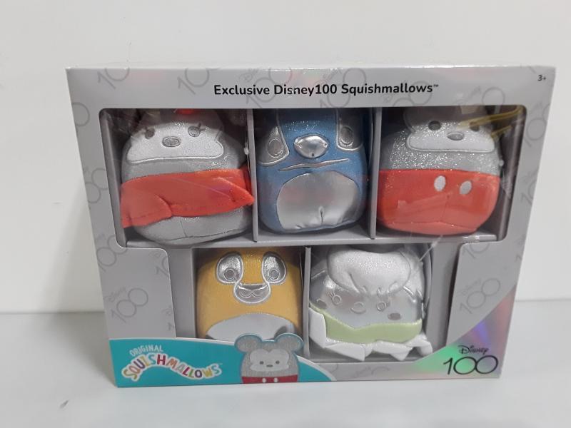 Squishmallows Disney 100 5pk Box Set - Est Retail $39