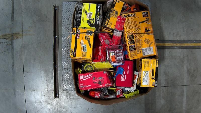 Tools & Hardware - DEWALT, BLACK+DECKER, RYOBI, Milwaukee, RIDGID, STANLEY, KEDUDES - Est Retail $10,102