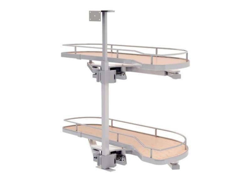 Rev-A-Shelf 587-12-RMP Two-Tier Maple Solid Bottom Girasolo - MSRP $569