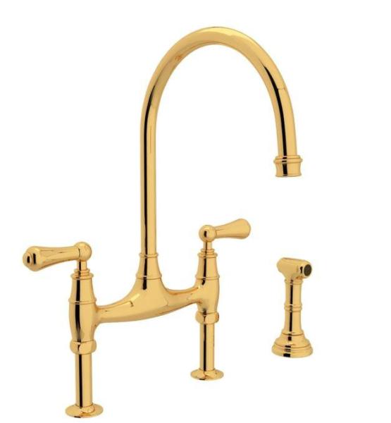 Plumbing - Perrin and Rowe Kitchen Faucet, Moen Pot Filler Faucet - MSRP $9,717